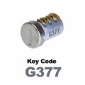 Global Replacement Lock Cylinder, For Non-Master Key Applications, For use in Locks with Key Code G377 KC-SNM-NK-377